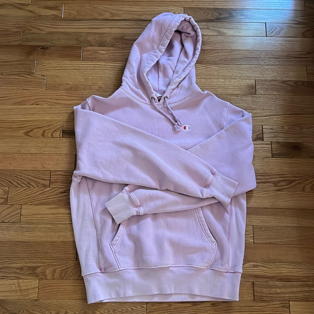 Pink champion hoodie